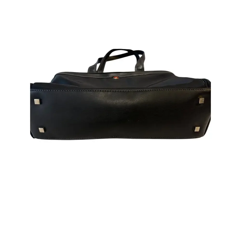 Wenger Rhea Black Nylon Laptop Business Tote Bag Y2k Liner Office Siren 17